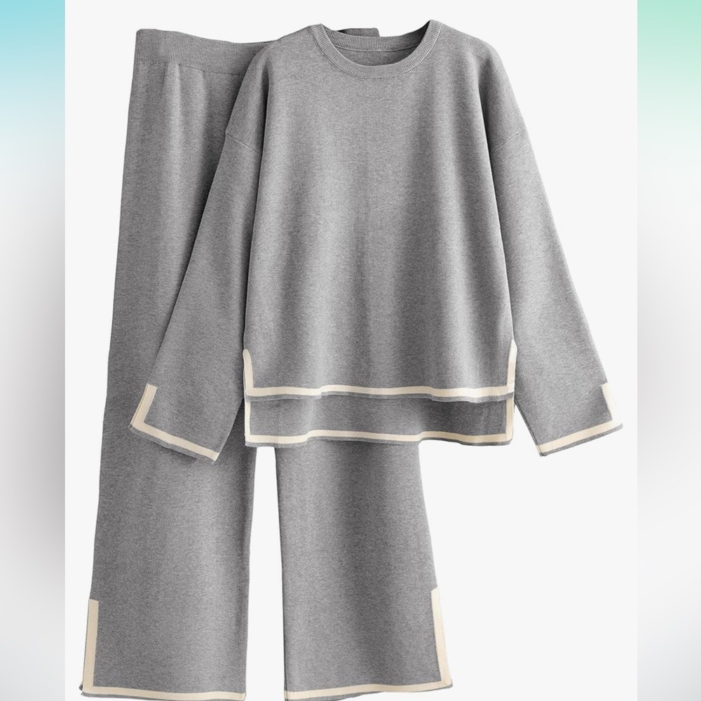 Women 2 piece set in grey